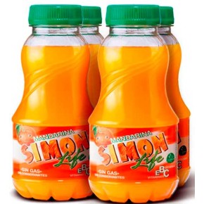 Simon Life Mandarina Pack 4 200 ML