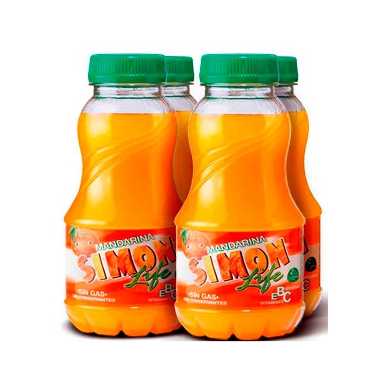 Simon Life Mandarina Pack 4 200 ML | Cash Borosa