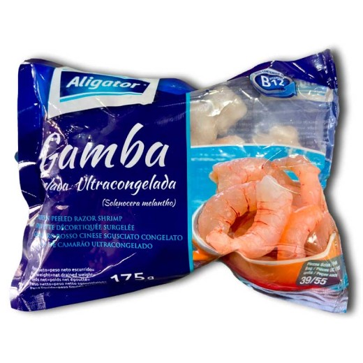 Gamba Pelada FRIPOZO Skin Bandeja 200 Gr | Cash Borosa