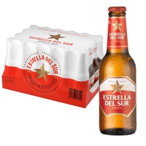 Cerveza Botellin ESTRELLA SUR Caja 24 UND x 25 CL