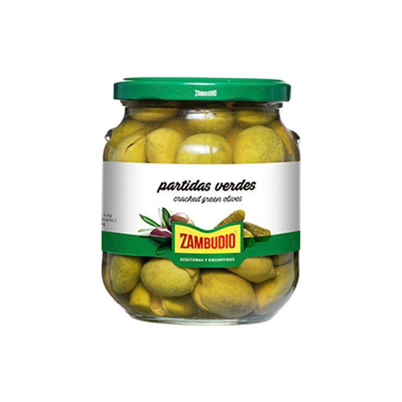 Aceitunas Royal Partidas Verdes ZAMBUDIO  350 GR | Cash Borosa