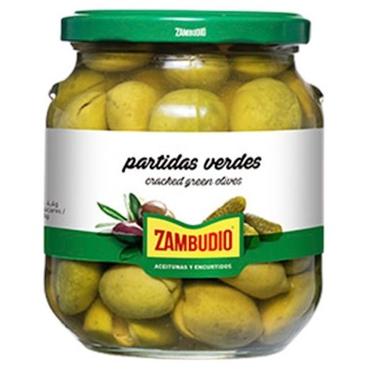 Aceitunas Royal Partidas Verdes ZAMBUDIO  350 GR | Cash Borosa