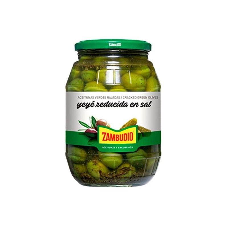 Aceitunas Yeye Baja En Sal ZAMBUDIO Tarro 350 Gr | Cash Borosa