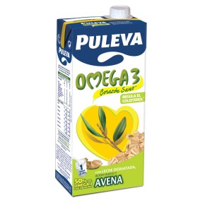 Leche Desnatada Omega 3 con Avena PULEVA 1 L