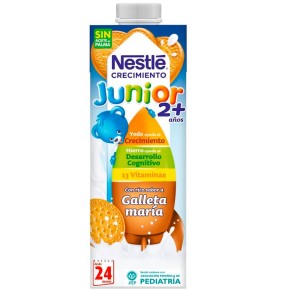 Leche de Crecimiento NESTLE JR a Partir 3 Años Galleta M 1 L