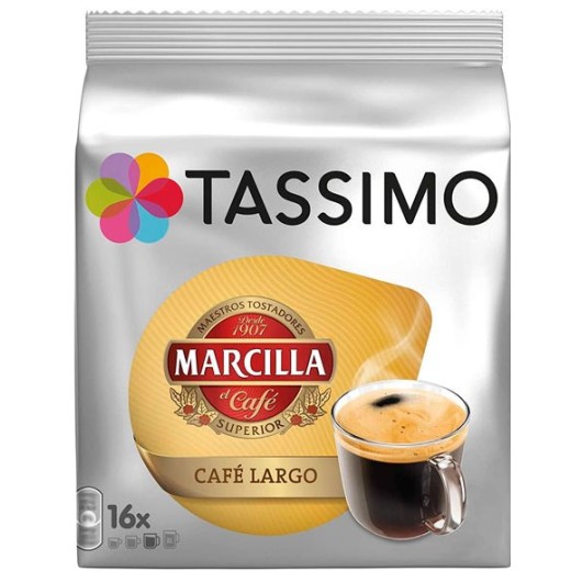 Capsulas Cafe Tassimo MARCILLA Cafe Largo | Cash Borosa