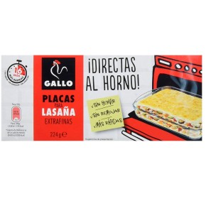 GALLO Horno Lasaña Directa 224 Gr