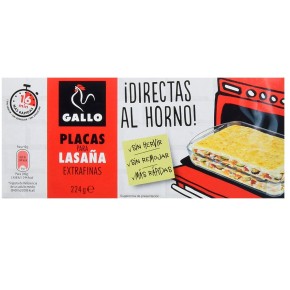 Lasaña Directa Horno GALLO 224 Gr