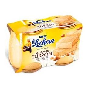 Yogur Turron LA LECHERA Cristal X2