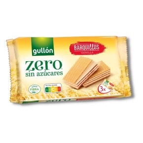 Galleta GULLON Zero Azucar Barquillos de Vainilla 180 Gr