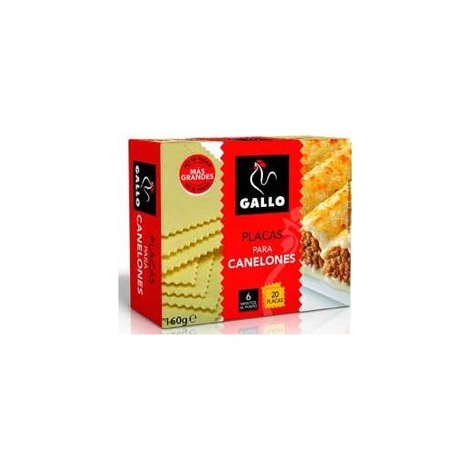 Canelones GALLO 160 Gr  20 Placas | Cash Borosa