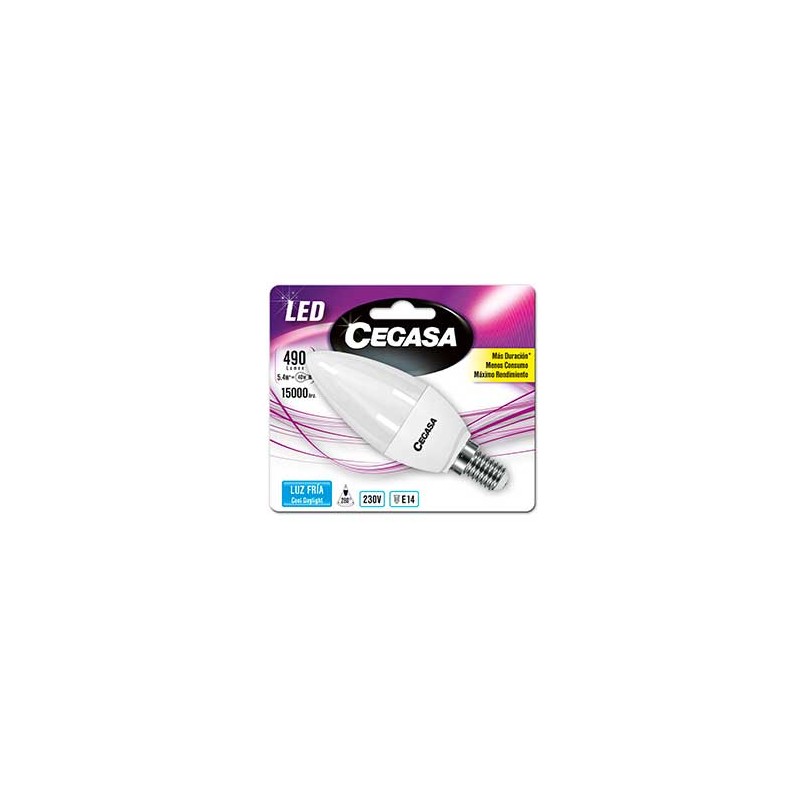 BOMBILLA LED CEGASA VELA 5.4W 40W 490LM | Cash Borosa