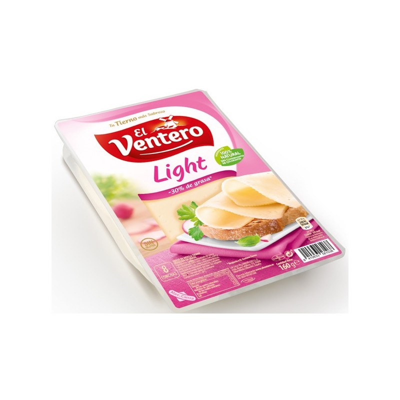 Queso Lonchas El VENTERO Light 160 GR | Cash Borosa