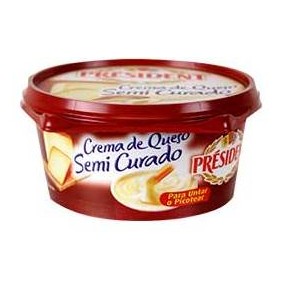 Crema De Queso PRESIDENT Semicurado 125 GR