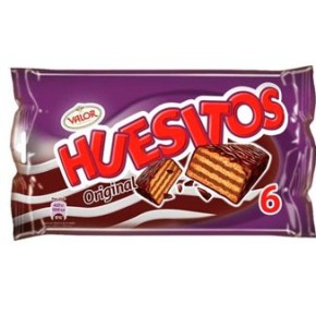 Barritas HUESITOS Galleta Chocolate  Pack 6 UND 120 GR