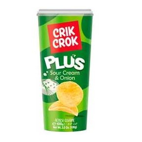 Patata CRIK CROK Sour Cream&Onion Tubo 90GR 