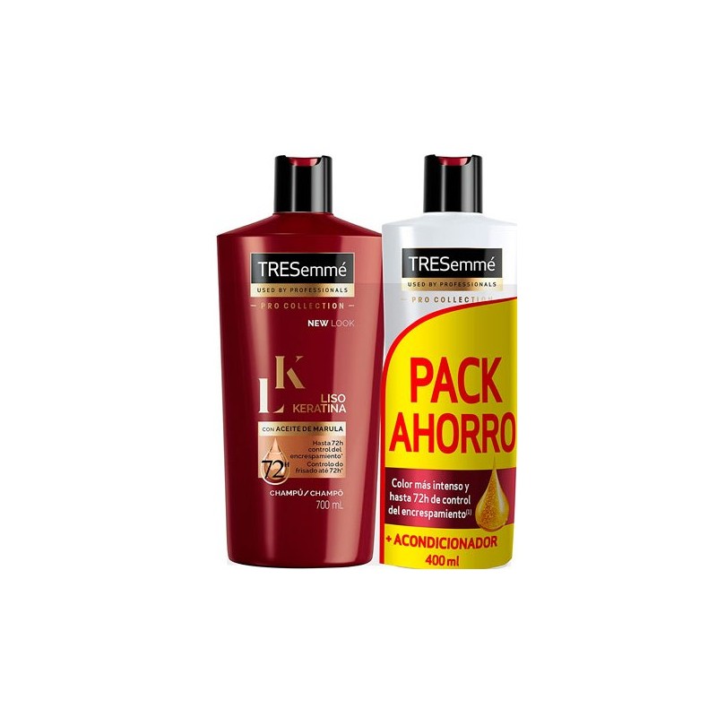 Champu TRESEME 700Ml Liso Keratina + Acondicionador 400 ML | Cash Borosa