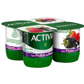 Yogur con Frutos Del Bosque ACTIVIA  X4