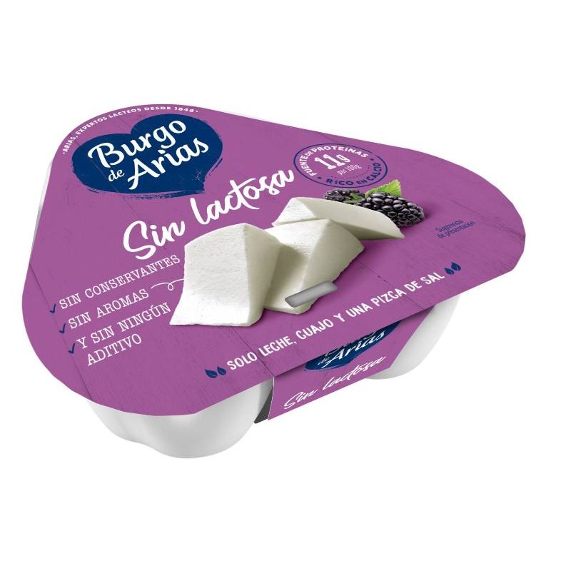 Queso Fresco BURGOS de ARIAS Pack 3 UND Sin Lactosa | Cash Borosa