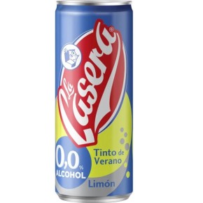 Tinto de Verano LA CASERA Limon 0.0 Lata 33 CL