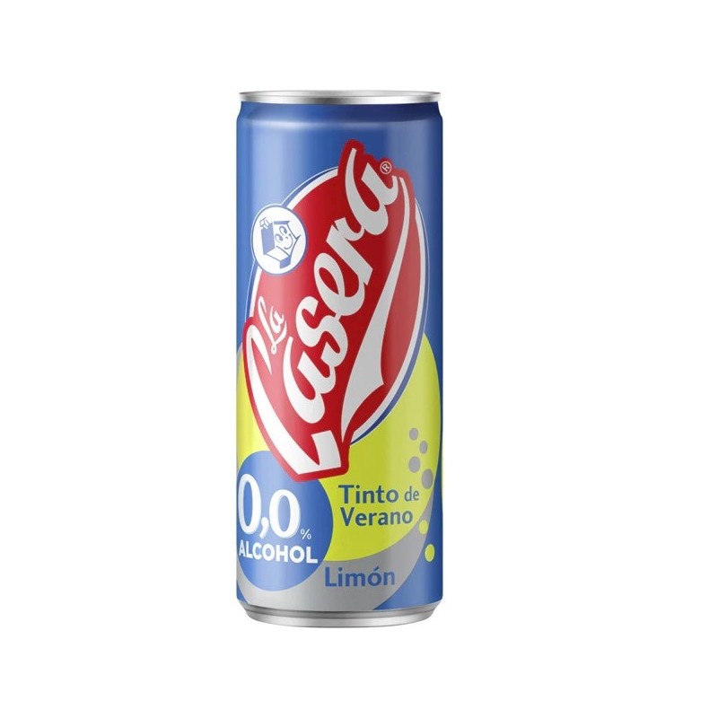 Tinto de verano 0,0 limon LA CASERA lata 33 cl | Borosa Market