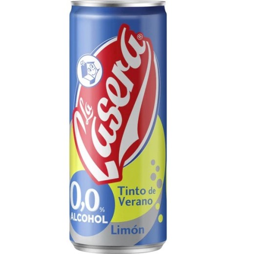 Tinto de verano 0,0 limon LA CASERA lata 33 cl | Borosa Market