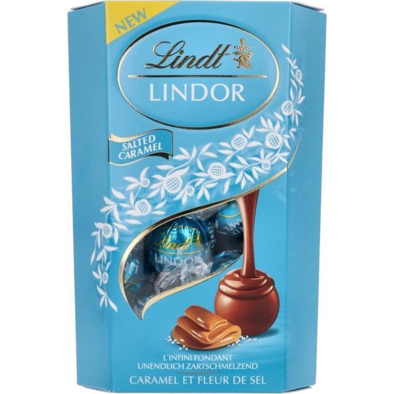 Bombones LINDT Caramelo y Sal 200 Gr | Cash Borosa