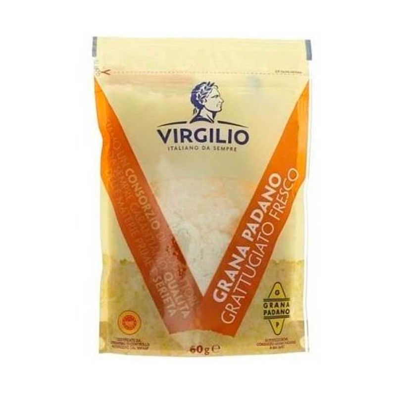 Queso Rallado en Polvo Grana Padano VIRGILIO 60 Gr | Cash Borosa