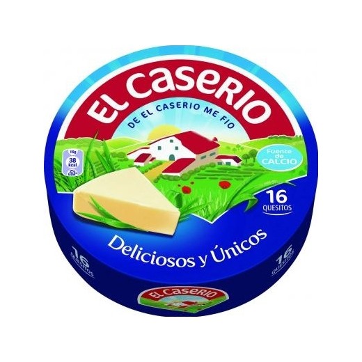 Queso Porciones CASERIO 16 U | Cash Borosa