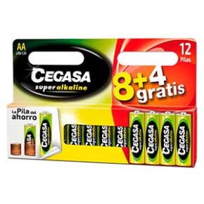 Pila CEGASA Super Alc Lr06 Bl 8+4 Gratis