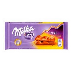 Chocolate MILKA Triple Caramelo  90 GR