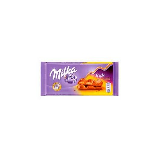 Chocolate MILKA Triple Caramelo  90 GR | Cash Borosa