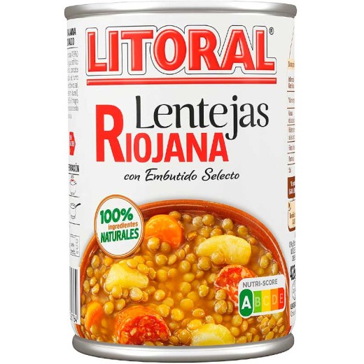 Lenteja Riojana LITORAL 435 GR | Cash Borosa