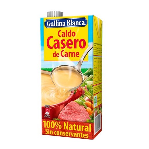 Caldo Carne GALLINA BLANCA 1 L | Cash Borosa