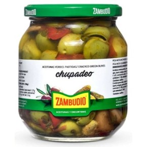 Aceitunas Chupadeo  ZAMBUDIO Tarro Cristal 350 Gr