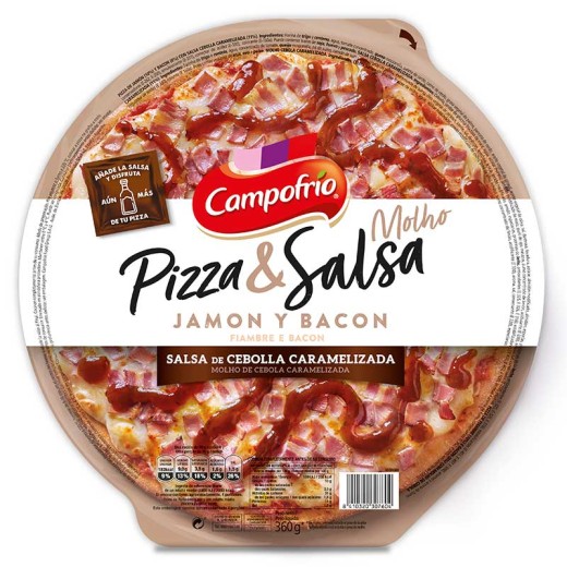 Pizza York-Bacon-Cebolla Caramelizada CAMPOFRIO 360 Gr | Cash Borosa