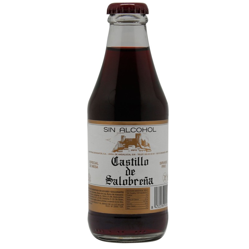 Mosto Tinto Castillo de SALOBREÑA Botellin 200 ML | Cash Borosa