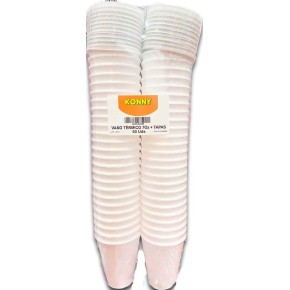 Vaso Cafe Corcho +Tapa 200 Ml Pack 50 UND
