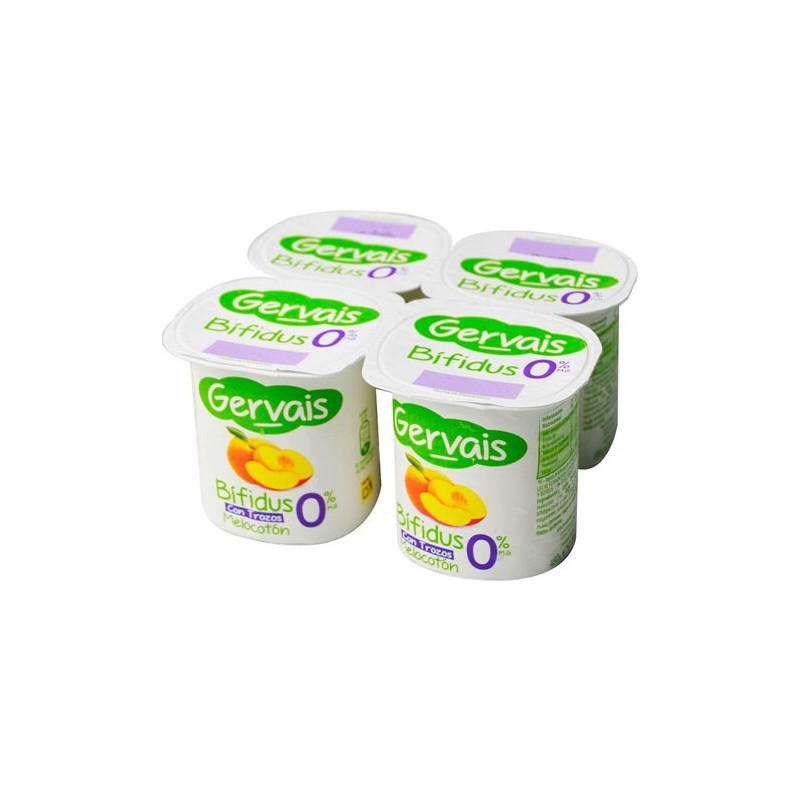 Bifidus 0% Trozos Melocoton GERVAIS X4 | Borosa Market