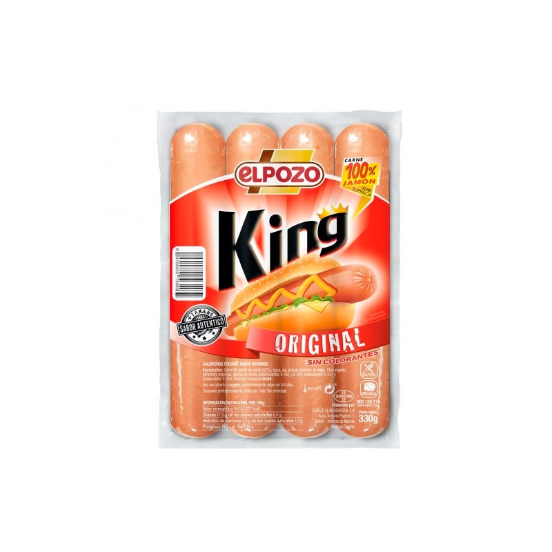 Salchichas King ELPOZO Bockwurst 330 GR | Cash Borosa