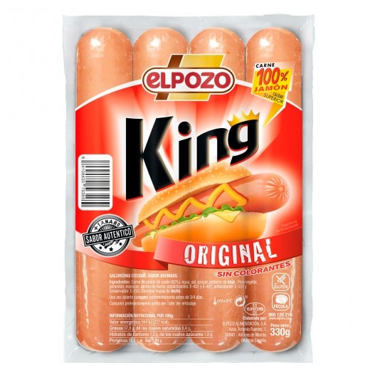 Salchichas King ELPOZO Bockwurst 330 GR | Cash Borosa