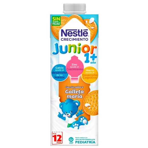 Leche de Crecimiento NESTLE Galleta Maria 12-36 Meses 1 L | Cash Borosa