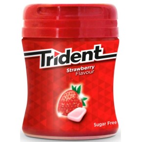 Chicles TRIDENT Fresa Bote 59 Unidades