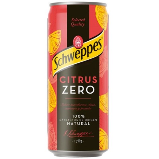 Tonica SCHWEPPES Citrus Zero Lata 33 CL | Cash Borosa