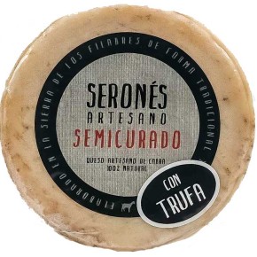 Queso Semicurado SERONES Cabra Trufado 500 Gr Aprox