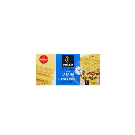 Lasaña Sin Gluten Pasta GALLO 250 Gr | Cash Borosa