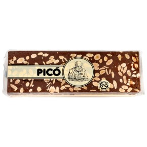 Turron de Chocolate Almendras Hecho a Mano PICO 250 GR