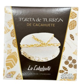 Torta Imperial Turron Duro Cacahuete LA CABALGATA 120 GR