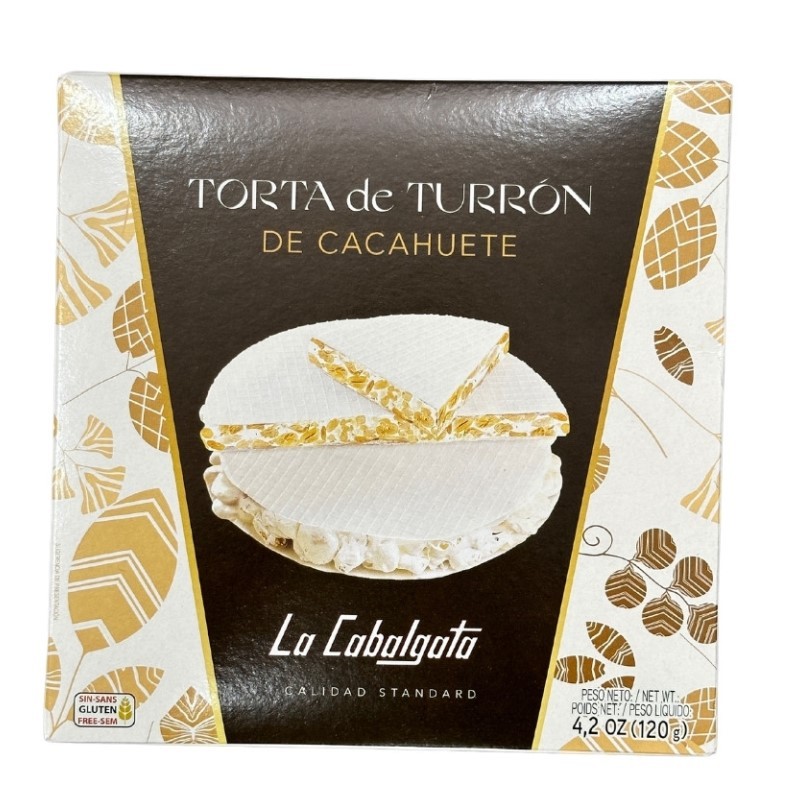 Torta Imperial Turron Duro Cacahuete LA CABALGATA 120 GR | Cash Borosa