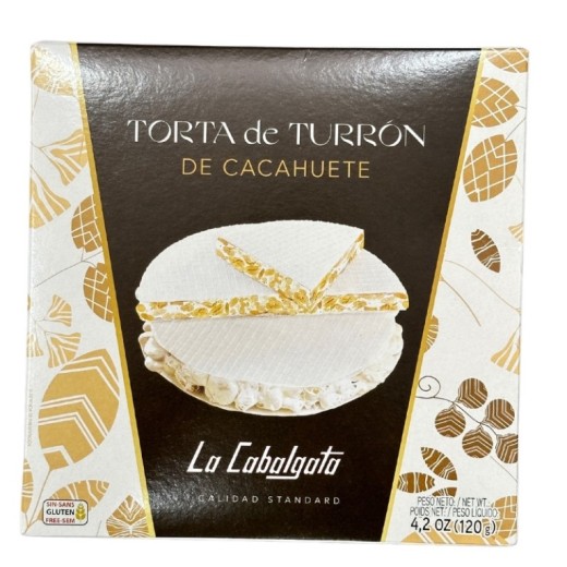 Torta Imperial Turron Duro Cacahuete LA CABALGATA 120 GR | Cash Borosa